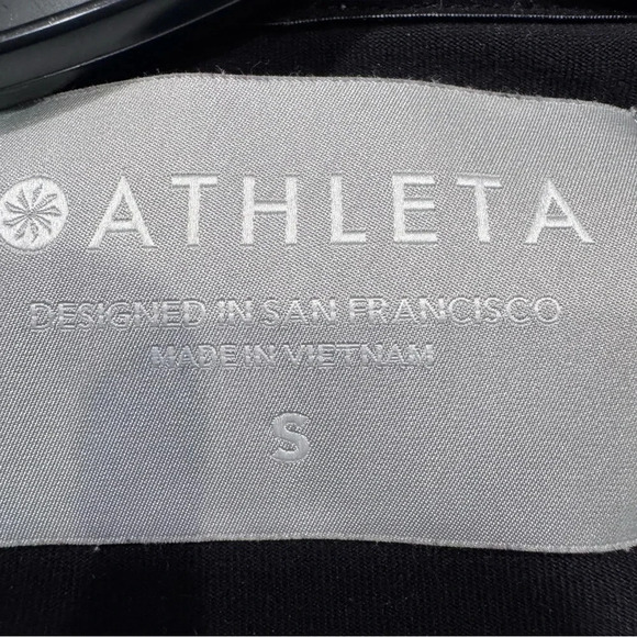 ATHLETA Women's Track Jacket Full Zip Black White Stripes Size S - Picture 3 of 9